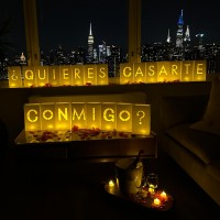 Wymm Quieres Casarte Conmigo Marry Me Light Up Letters In Spanish Will You Marry Me Sign Romantic Proposal Decorations W