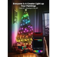 Smart Color Changing Christmas Tree Lights 66Feet 200Leds App Controlled Twinkle Lights With Rgb 16 Scene Modes Perfect For