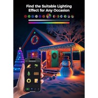 Smart Color Changing Christmas Tree Lights 66Feet 200Leds App Controlled Twinkle Lights With Rgb 16 Scene Modes Perfect For