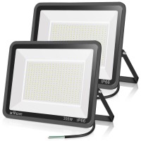 Xycn 2 Pack 300W Led Flood Light2000W Equivalent Super Bright 42 500Lm 5000K Daylight Ip66 Waterproof Security Outdoor Led Are