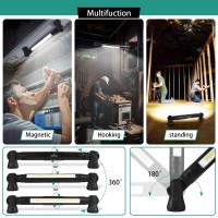 Tool Gift For Men Philotes M1 Work Light 5200Mah 3000Lm Ip54 Rechargeable Magnetic Waterproof Cordless Work Light With Hooks A