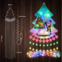 Faculx Waterfall String Lights Outdoor Christmas Decorations 344 Led 11.4 Ft, 9 String, 8 Modes With Remote Control For Indoor Christmas Outdoor Decor, Wedding Party Festive Xmas Celebrations