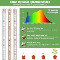 Kullsinss Plant Grow Light Strips 240 Leds Grow Lights For Indoor Plants Full Spectrum With Upgrade Timer 6 12 16 Hrs 3 Spectr