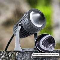 Rotation Spotlight - Led Beam Spotlight, 10W Ip66 Waterproof Landscape Lights, Led Beam Wall Washer Spotlights Long Throw Narrow Beam, For Building Exterior Wall Lighting, Weddings, Parties Lamp ( Col