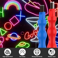 2 Pcs Neon Light Cutter, Split Neon Lamp Silicone Strip Hand Tool, Shockproof Straight And Curved Neon Strip Trimming Hand Tool Portable Engraving Cutting Tool For Neon Light