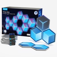 Govee Glide Hexagon Light Panels Ultra 3D Wall Lights With Diy Program Rgbic Led Gaming Lights For Wall Led Lights For Gaming