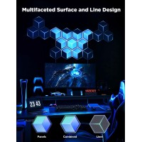 Govee Glide Hexagon Light Panels Ultra 3D Wall Lights With Diy Program Rgbic Led Gaming Lights For Wall Led Lights For Gaming