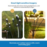 Viirkuja Firefly Decorative Garden Lights Pack Of 2 Solar Garden Lights For Outdoor Spaces Warm White Lighting For Landscap