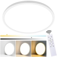 Moonsea 158 Inch Dimmable Led Flush Mount Ceiling Light With Remote 36W Low Profile Modern Led Surface Mount Ceiling Light Ult