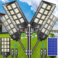 Jadisi 3200W Solar Street Light Solar Street Light Outdoor Waterproof Ip67 240000 Lumens Solar Parking Lot Lights Dusk To Dawn