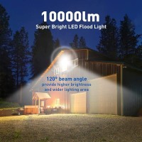 4Pack Led Flood Light Outdoor 150W Led Work Light 15500Lm With 6Ft Us Plug Ip66 Waterproof Exterior Security Lights 6000K Daylig