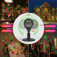 Christmas Laser Projector Lights, Ip65 Waterproof Laser Light With Rf Control, Red And Green Christmas Decorative Patterns Stage Light Projectors For Indoor Outdoor Garden Patio Wall Parties Xmas Deco