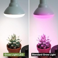 Energetic Led Grow Light Bulbs For Indoor Plants 12W 4000K Br30 Plant Light Bulb 120 Watt Equivalent Full Spectrum Grow Light