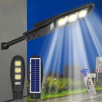 Meihong Solar Motion Sensor Light Outdoor, 6500K Solar Flood Light Outdoor, Dusk To Dawn Solar Street Light, Waterproof Solar Parking Lot Lights, Large Solar Lights For Outside