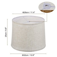 Patikil Lamp Shades For Table Lamps 114 Top X 126 Bottom X 98 High Drum Lamp Shades For Floor Lamps Medium Linen Lampsh