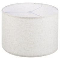 Patikil Drum Lamp Shades 13X13X9 Linen Round Lamp Shade For Table Lamps Easy Assembly Lampshade For Table Lamps Floor Lam