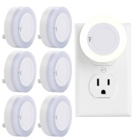 Qitim Plug In Night Light With Highlowoff Switch Led Manual Nightlight Max 20 Lumens Indoor For Hallway Bedroom Kids Room