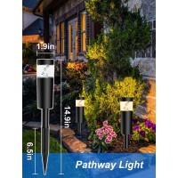 Doreio 5W Low Voltage Landscape Pathway Lights With Connectors 12V Outdoor Landscape Lighting Led Bollard Path Lights Wired Ip65 Waterproof Warm White Walkway Lights For Garden Yard Lawn (12Pack)