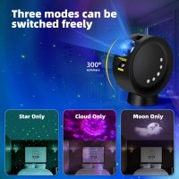 Kivotac Galaxy Star Projector With Remote Control Adjustable Brightness Time Setting For Bedroom Gaming Home Theater Ceili