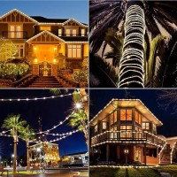 Wind Star Solar Rope Lights Outdoor 72Ft 200 Led Solar Powered Rope String Lights With Remote Control 8 Modes Ip67 Waterproof