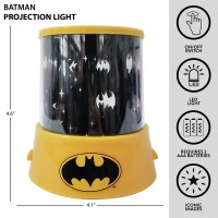 Idea Nuova Batman Color Changing Projection Kids Lamp And Nightlight