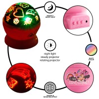 Idea Nuova Disney Minnie Mouse Rotating Led Projection Kids Lamp And Nightlight 488X 488X 55