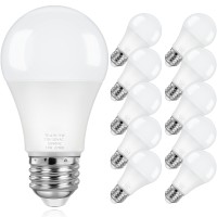 Asomst 10-Pack A19 Led Light Bulbs, 100 Watt Equivalent Led Bulb, 2700K Warm White 1100Lumen Light Bulbs 11W, Non-Dimmable Frosted Lighting E26 Base, Cri 85+, 25000+ Hours Lifespan, No Flicker