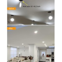 Baiyilux12 Pack Led Recessed Lighting 6 Inch Recessed Lights With Junction Box 1050Lm Brightness 6 Inch Led Recessed Light 600