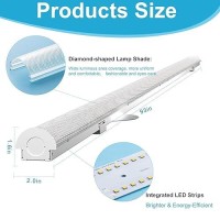 Lightdot 8Pack 8Ft Led Shop Lights 110W Eqv To 440W Hpswh 14500Lm 5000K 8 Foot Led Shop Lights For Workshop Garage Warehou