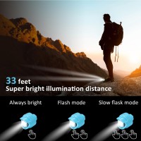 Rahan Croc Lights For Shoes 2 Pcs Croc Headlights Light Up Charm Accessories For Adults Croc Handsfree Night Light Camping Li