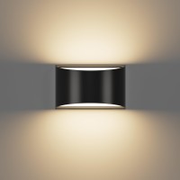 Modern Wall Sconce - 10W 2700K Led Wall Sconce Indoor -Outdoor Ip65 Waterproof Wall Sconces,Hardwired,Up&Down Wall Light,Black Wall Mounted Wall Lighting For Living Room Bedroom Hallway(With G9 Bulb)