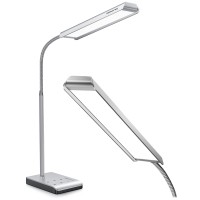 Lepower-Tec Led Desk Lamp For Home Office, 750Lm Eye-Caring Reading Desk Light, 12W Gooseneck Lamp For Desk, Touch Table Lamp With 3 Timer Function, 60 Lighting Mode, Bright Desk Lamps For Study