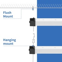 Dymond 4Ft 40W Wraparound Led Shop Light Fixture With Pull Chain Daylight White 5000K For Garage Workshop Basement