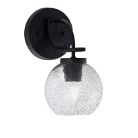 Cavella 1 Light Wall Sconce Shown In Matte Black Finish With 5.75