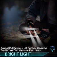 Lucdnc Led Flashlight Gloves Gifts For Men Christmas Stocking Stuffers For Adults Cool Gadget Tools Unique Men Birthday Gifts