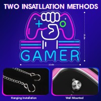 Gamer Neon Sign Bright And Dimmable Large Colorful Neon Light For Gaming Video Room Bedroom Wall Decor Usb Powered Led Game Ro