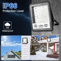 Createstar 2 Pack Led Flood Lights Outdoor 50W 6000Lm Bright Floodlight Led Work Light With 493Ft Plug Ip66 Waterproof 6500K