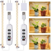 Led Grow Light Strips For Indoor Plants Full Spectrum 3500K 96 Leds Plant Light Bar With 3912H Timer 10 Dimmable Levels For