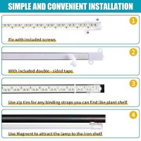 Led Grow Light Strips For Indoor Plants Full Spectrum 3500K 96 Leds Plant Light Bar With 3912H Timer 10 Dimmable Levels For