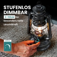 Feuerhand Baby Special 276 Led Lantern - Infinitely Dimmable Lantern For Living Room, Balcony Or Patio - With Warm White Light, Battery And Battery Operation, Olive