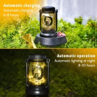 Cat Solar Lanterns Outdoor, 30 Led Fairy Lights For Mason Jars, Hanging Solar Lights Outdoor Waterproof With Stake, Kitten Memorial Gifts For Women/Mom/Grandma, Solar Lights For Garden/Yard/Home Decor