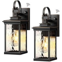 Vianis 2 Pack Dusk To Dawn Outdoor Wall Lights Exterior Light Fixtures Wall Mount Porch Lights Sconce For House Waterproof Ma