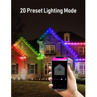 Probro 33Ft Smart Rgb C9 Led Christmas Lights With App Control 20 Modes Waterproof Extendable For Xmas Wedding Halloween D