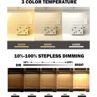 90Led Motion Sensor Cabinet Lights 3 Color Temperature Dimmable Closet Lights Wireless 2200Mah Battery Type C Usb Rechargeable U