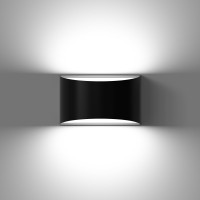 Changm Modern Led Wall Sconce Hardwired 10W Cool White Wall Lights 1 Pack Up And Down Wall Mount Light For Living Room Bedroom Hallway Corridor Indoor Outdoor Waterproof Black(With G9 Bulbs)