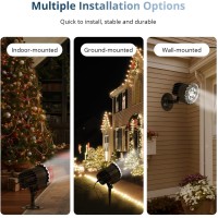 Snowflake Projector Lights Outdoor,9Watts Super Brighter,Snowfall Lamp Night Light Projection,Led Christmas Projector Lights Waterproof For Xmas,New Year, Holiday,Halloween Decorations