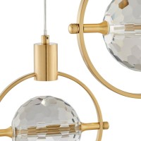 Hollywood Circle 3 Light Pendant, Integrated Led, Dimmable, Gold(D0102Hgentw)