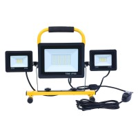 110W Led Work Lights Construction Light 11000Lm 3Adjustable Panel 7500K Ip66 Portable Flood Light With 10Ft Cord And Plug 1