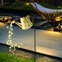 Qdomodoo Solar Watering Can,Watering Can Solar Lights Outdoor Garden Decorative,Watering Can Lights Solar Powered,Solar Watering Can With Cascading Lights For Mom'S Birthday Gifts