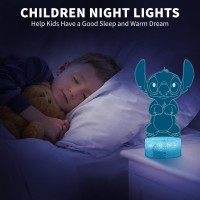 Jmmfidy Stitch Night Lights Stitch Gifts Childrens Room Decoration Christmas Gifts Childrens Day Gift 3D Led Intelligent Re